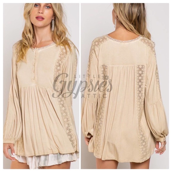 POL Sand Castles Lace Tunic - Picture 3 of 13
